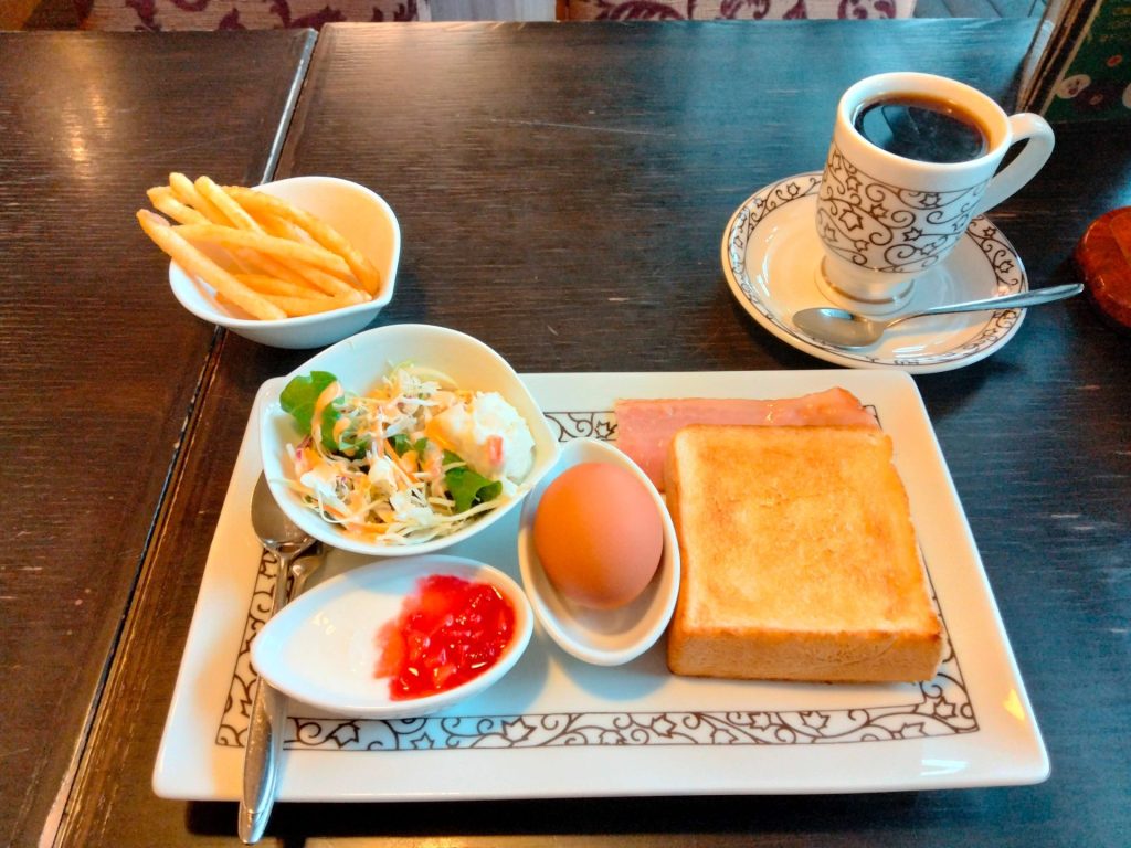 元町珈琲東新潟の離れモーニング